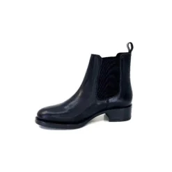We Do Ivoire 99763 Cuir Noir*Femme Bottines