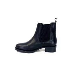 We Do Ivoire 99763 Cuir Noir*Femme Bottines