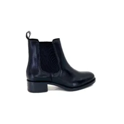 We Do Ivoire 99763 Cuir Noir*Femme Bottines
