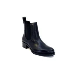 We Do Ivoire 99763 Cuir Noir*Femme Bottines