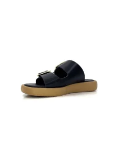 top tris srl Ivoire 8022-02 Cuir Noir*Femme Mules