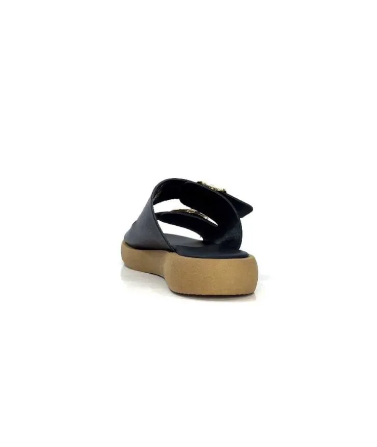 top tris srl Ivoire 8022-02 Cuir Noir*Femme Mules