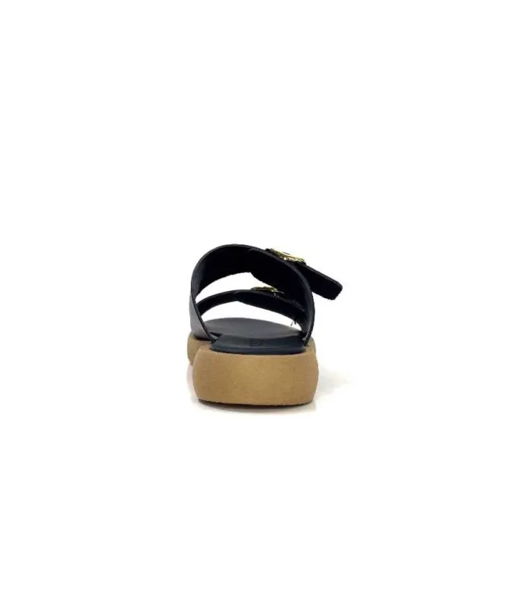 top tris srl Ivoire 8022-02 Cuir Noir*Femme Mules