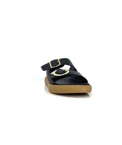 top tris srl Ivoire 8022-02 Cuir Noir*Femme Mules