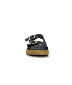 top tris srl Ivoire 8022-02 Cuir Noir*Femme Mules