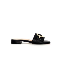 Ivoire0346a Ivoire 22682 Cuir Noir*Femme Mules