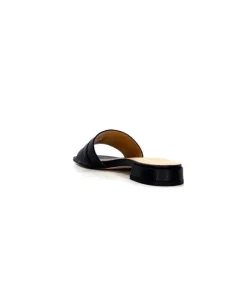 Ivoire0346a Ivoire 22682 Cuir Noir*Femme Mules