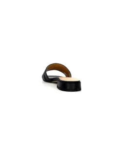 Ivoire0346a Ivoire 22682 Cuir Noir*Femme Mules