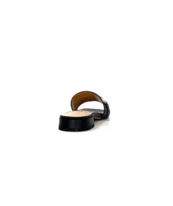 Ivoire0346a Ivoire 22682 Cuir Noir*Femme Mules