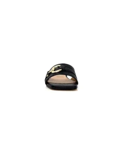 Ivoire0346a Ivoire 22682 Cuir Noir*Femme Mules