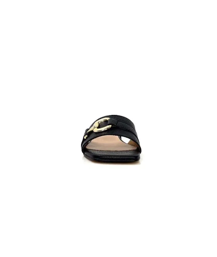 Ivoire0346a Ivoire 22682 Cuir Noir*Femme Mules