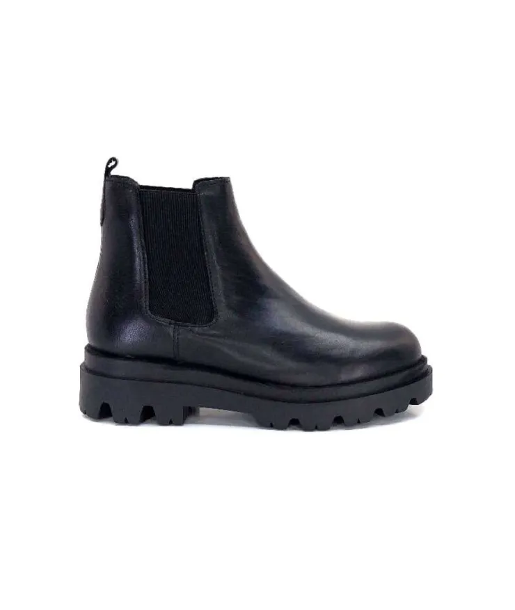 Ivoire0351a Ivoire 9615312 Cuir Noir*Femme Bottines