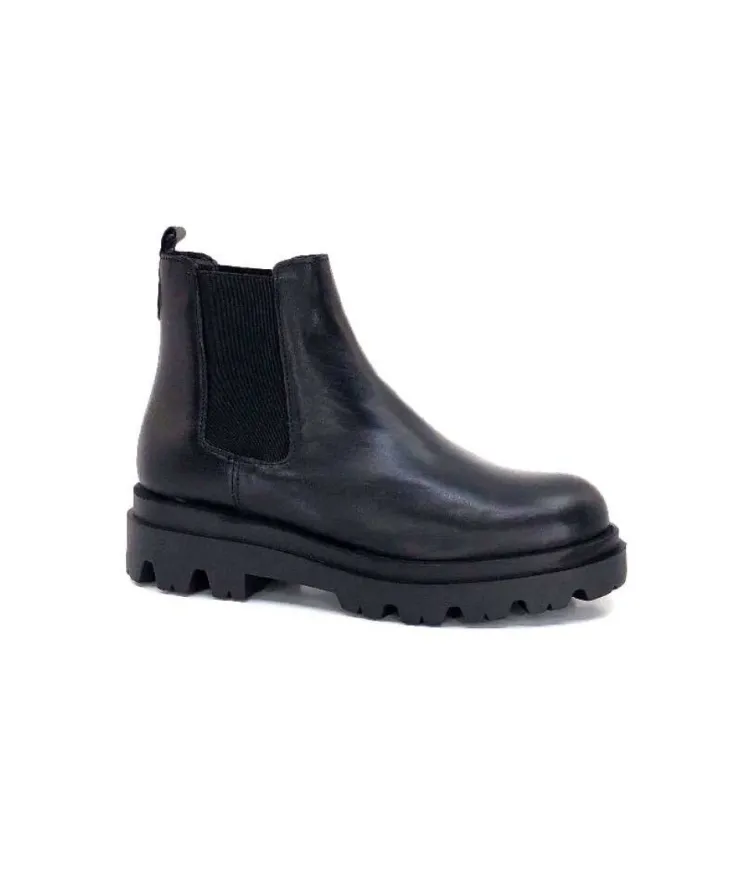 Ivoire0351a Ivoire 9615312 Cuir Noir*Femme Bottines