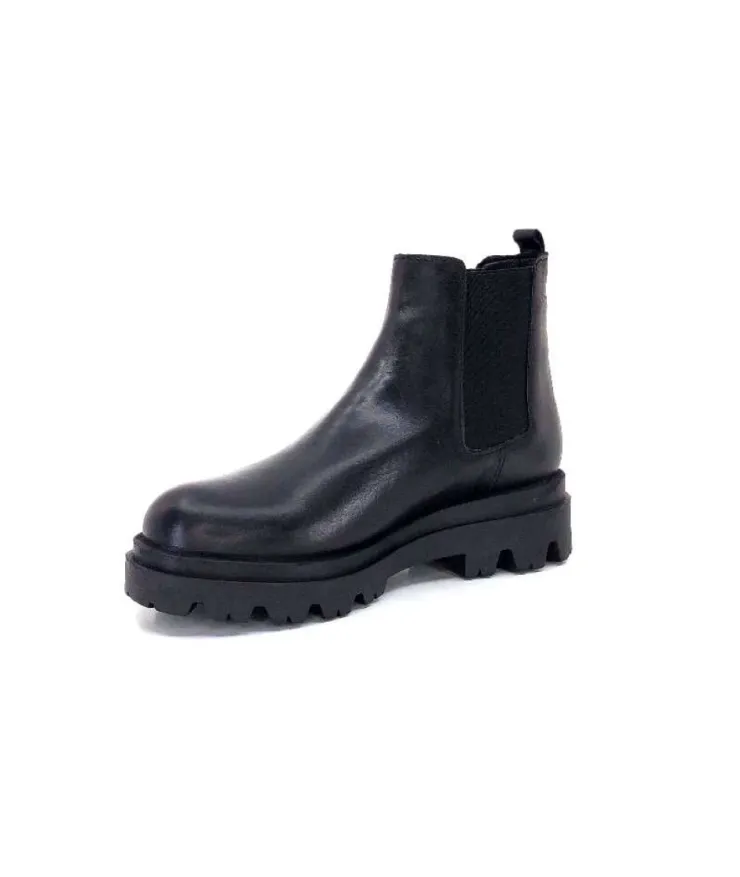 Ivoire0351a Ivoire 9615312 Cuir Noir*Femme Bottines