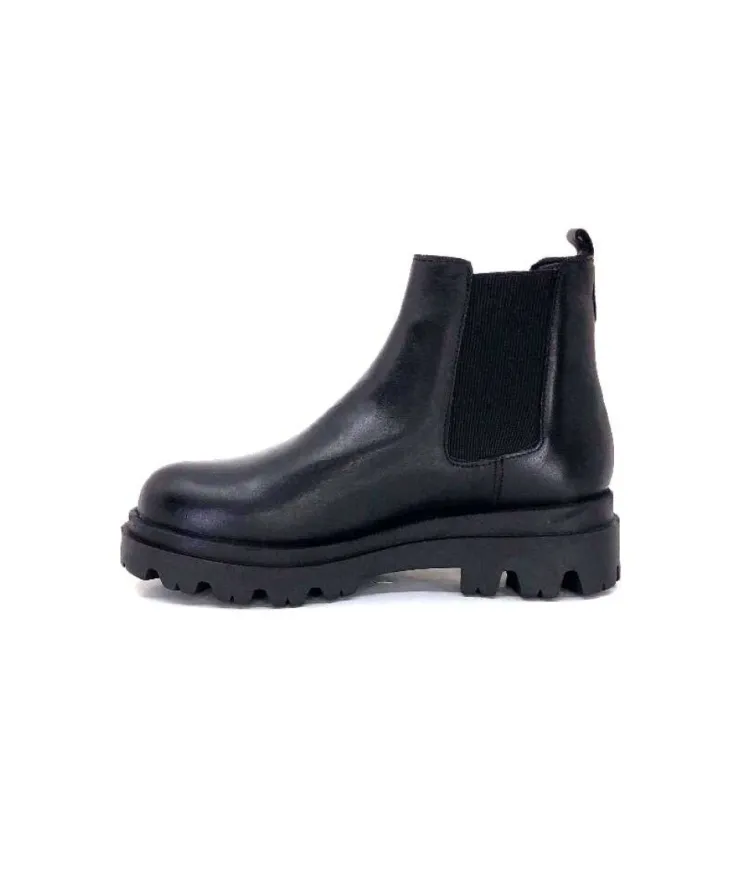 Ivoire0351a Ivoire 9615312 Cuir Noir*Femme Bottines