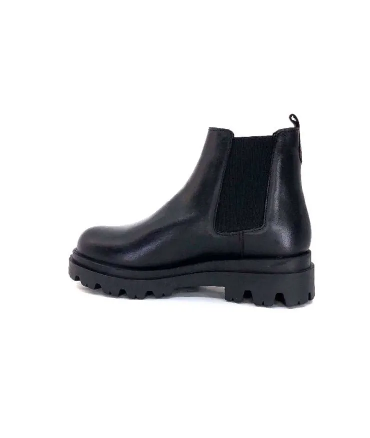 Ivoire0351a Ivoire 9615312 Cuir Noir*Femme Bottines