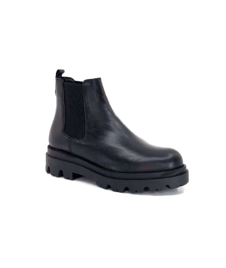 Ivoire0351a Ivoire 9615312 Cuir Noir*Femme Bottines