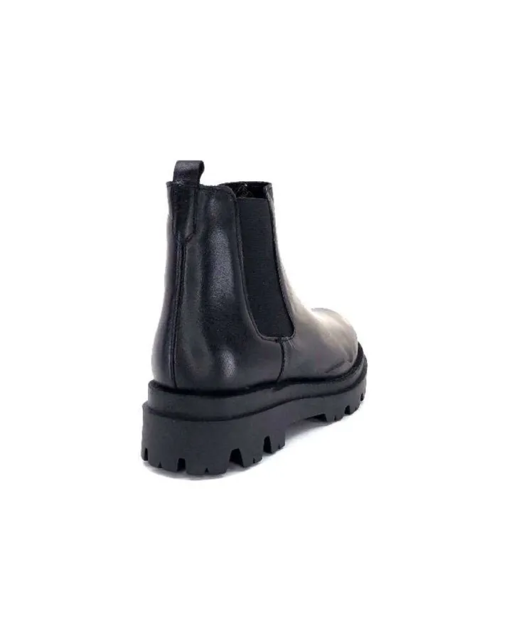 Ivoire0351a Ivoire 9615312 Cuir Noir*Femme Bottines