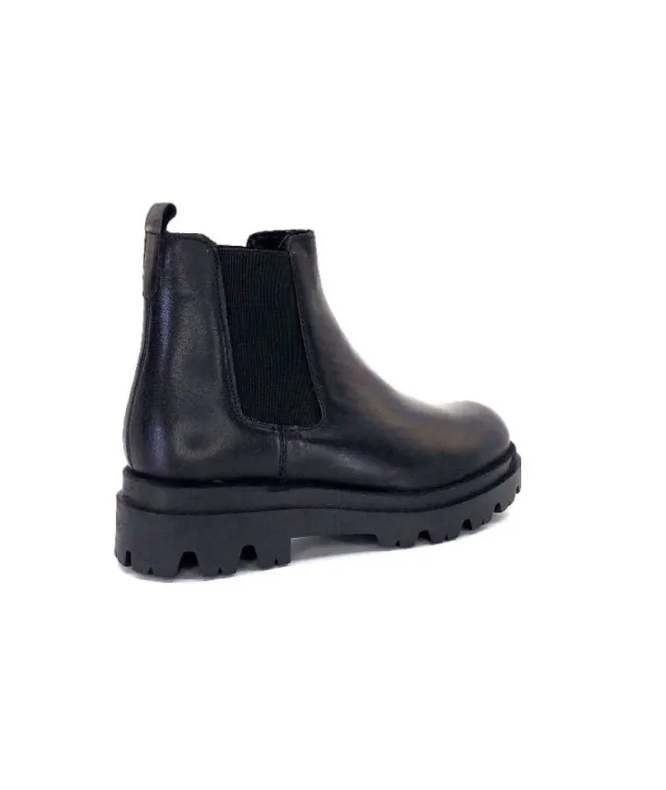 Ivoire0351a Ivoire 9615312 Cuir Noir*Femme Bottines