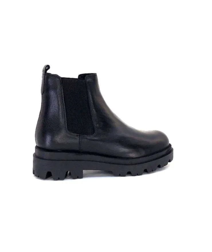 Ivoire0351a Ivoire 9615312 Cuir Noir*Femme Bottines