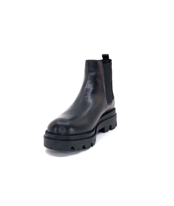 Ivoire0351a Ivoire 9615312 Cuir Noir*Femme Bottines