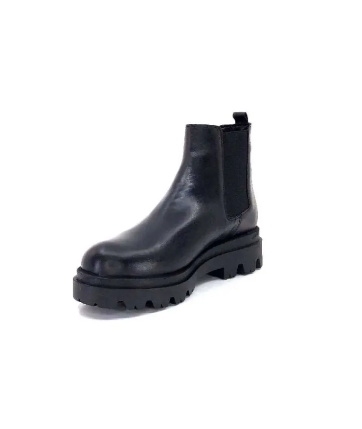 Ivoire0351a Ivoire 9615312 Cuir Noir*Femme Bottines