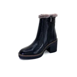 Ivoire-354 Ivoire 109381 Cuir Noir*Femme Fourrées