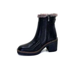 Ivoire-354 Ivoire 109381 Cuir Noir*Femme Fourrées