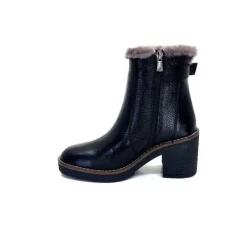 Ivoire-354 Ivoire 109381 Cuir Noir*Femme Fourrées