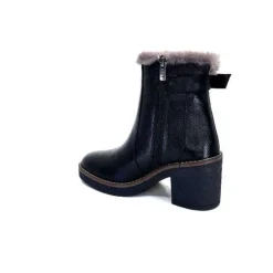 Ivoire-354 Ivoire 109381 Cuir Noir*Femme Fourrées