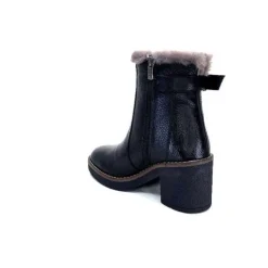 Ivoire-354 Ivoire 109381 Cuir Noir*Femme Fourrées