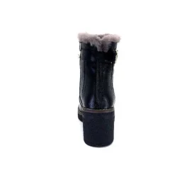 Ivoire-354 Ivoire 109381 Cuir Noir*Femme Fourrées