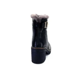 Ivoire-354 Ivoire 109381 Cuir Noir*Femme Fourrées