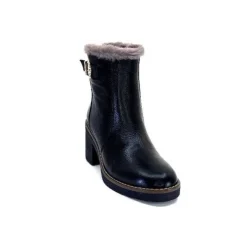 Ivoire-354 Ivoire 109381 Cuir Noir*Femme Fourrées