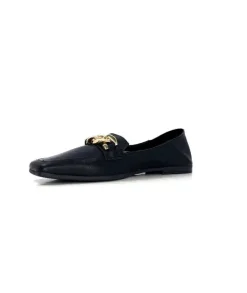 gloria Ivoire 97576 Cuir Noir*Femme Mocassins