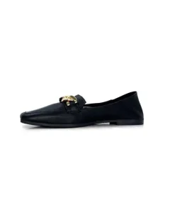 gloria Ivoire 97576 Cuir Noir*Femme Mocassins