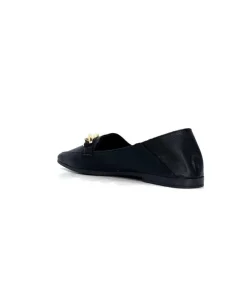 gloria Ivoire 97576 Cuir Noir*Femme Mocassins