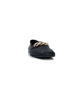 gloria Ivoire 97576 Cuir Noir*Femme Mocassins