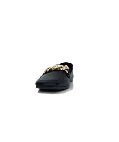 gloria Ivoire 97576 Cuir Noir*Femme Mocassins