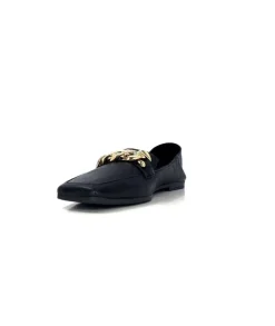 gloria Ivoire 97576 Cuir Noir*Femme Mocassins