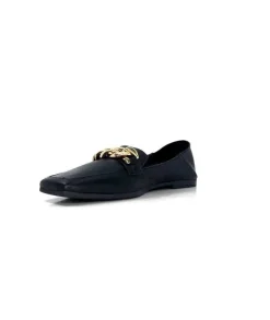 gloria Ivoire 97576 Cuir Noir*Femme Mocassins