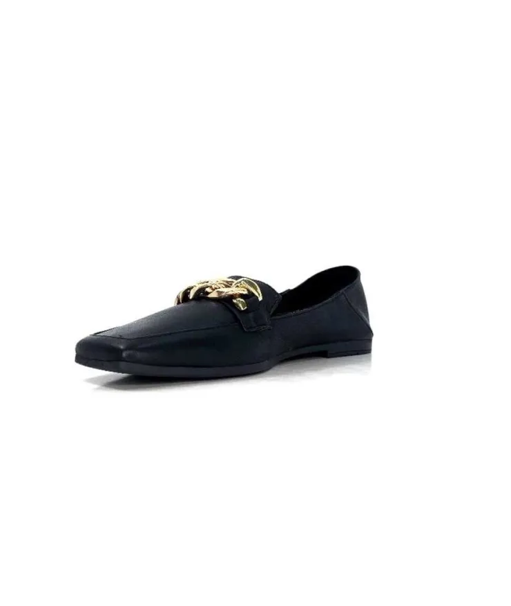 gloria Ivoire 97576 Cuir Noir*Femme Mocassins
