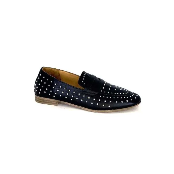 Ivoire0401a Ivoire 500.1000 Cuir Noir*Femme Mocassins