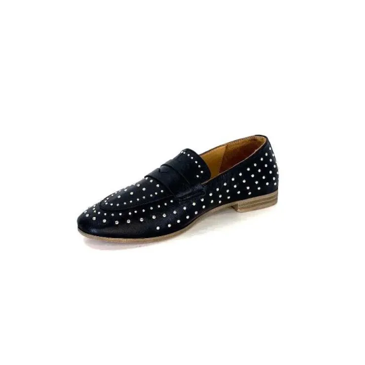 Ivoire0401a Ivoire 500.1000 Cuir Noir*Femme Mocassins