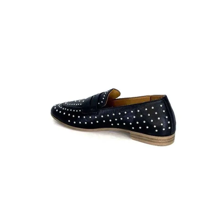 Ivoire0401a Ivoire 500.1000 Cuir Noir*Femme Mocassins
