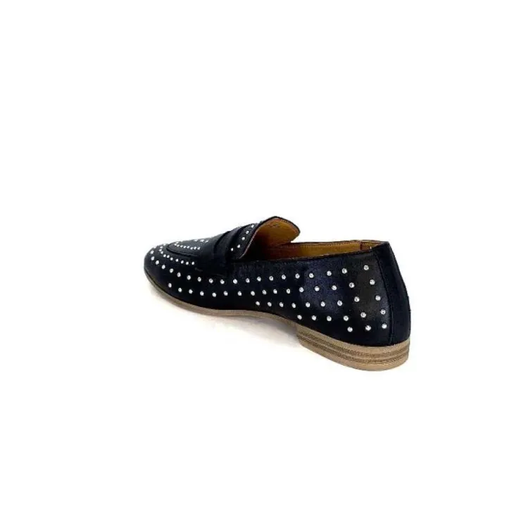 Ivoire0401a Ivoire 500.1000 Cuir Noir*Femme Mocassins