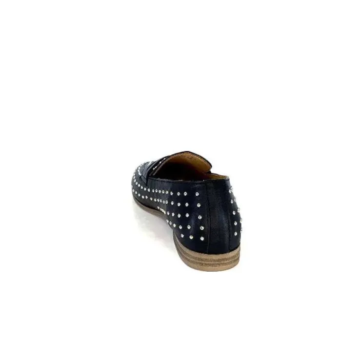 Ivoire0401a Ivoire 500.1000 Cuir Noir*Femme Mocassins