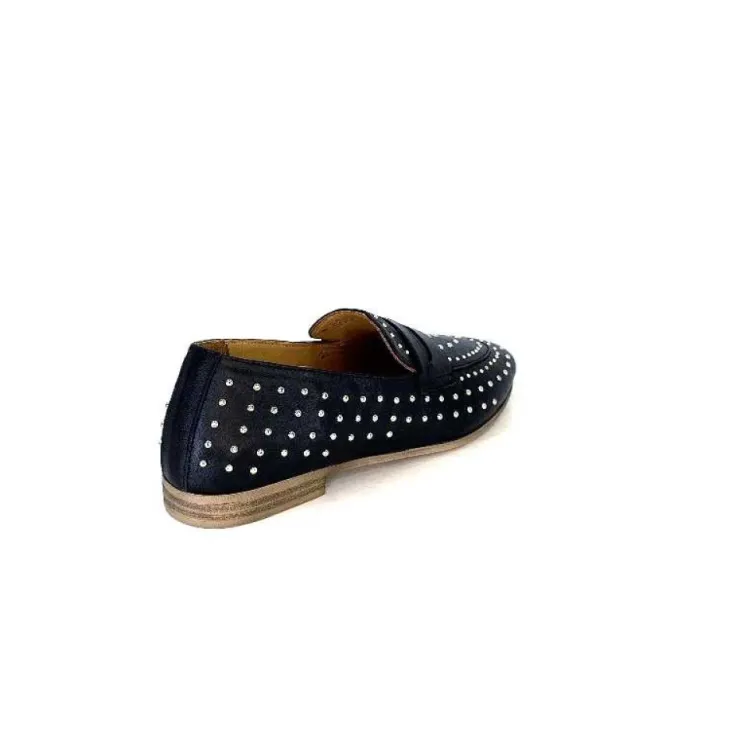 Ivoire0401a Ivoire 500.1000 Cuir Noir*Femme Mocassins