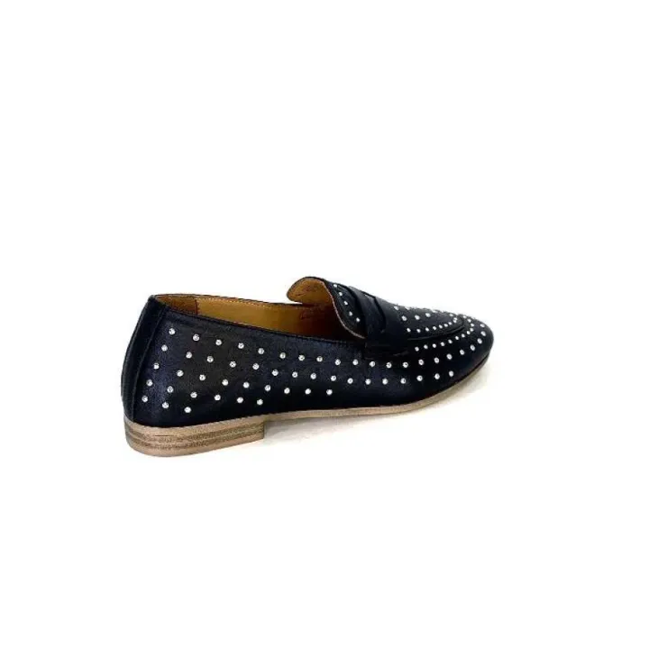 Ivoire0401a Ivoire 500.1000 Cuir Noir*Femme Mocassins