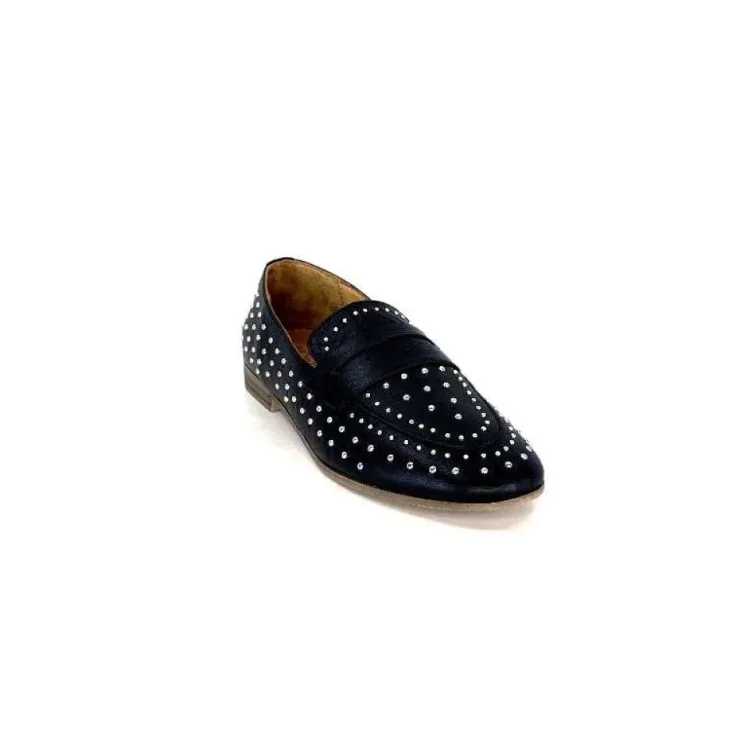 Ivoire0401a Ivoire 500.1000 Cuir Noir*Femme Mocassins